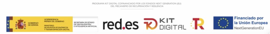 Banners, logotipos de España y Europa, kit digital.
